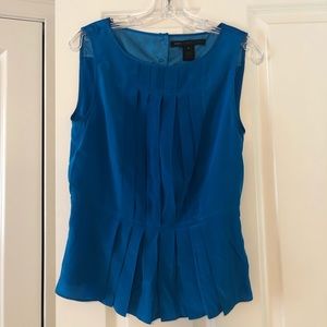 Marc Jacobs blue silk accordion top